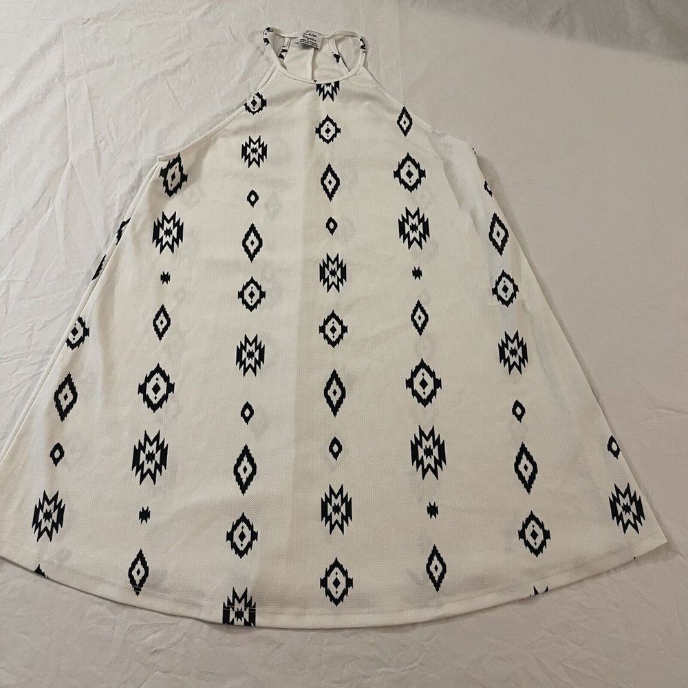 Zara Trafaluc Women's Sleeveless Mini Dress Size Small Tribal Design Rare